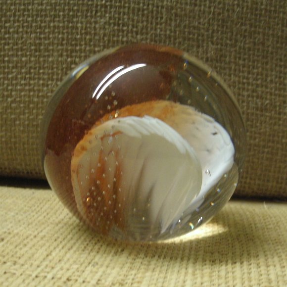 Art Glass Sphere Paper Weight - Picture 6 of 16